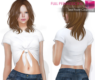 CLASSIC RIG 5 SIZES | Full Perm Tied Front Crop Top