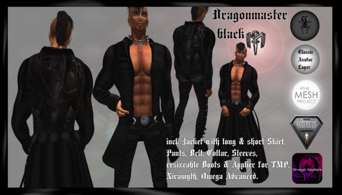 #CC#   Dragonmaster black Outfit