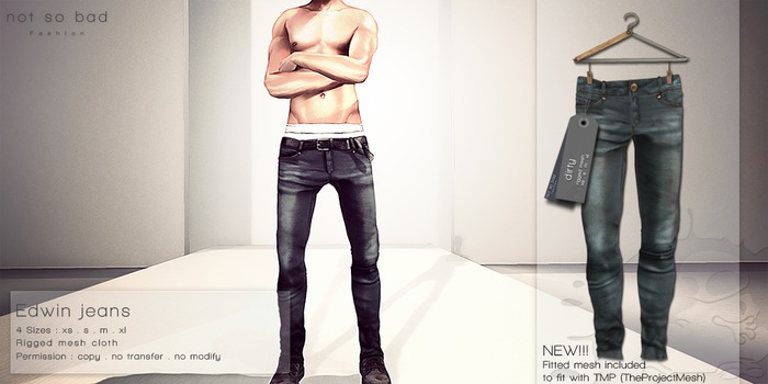 not so bad . mesh . EDWIN jeans .