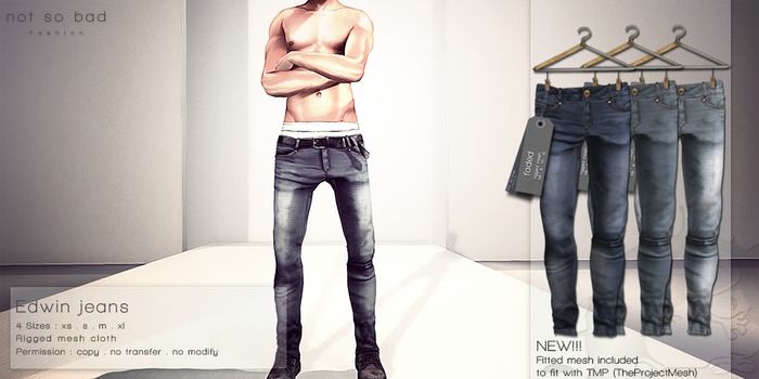 not so bad . mesh . EDWIN jeans .