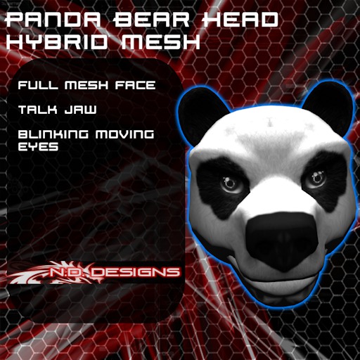 Panda Bear Head