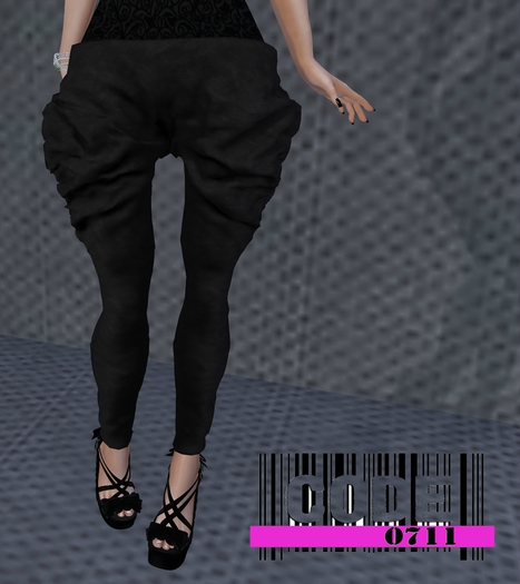 CODE 0711 ELI HORSE PANTS Black