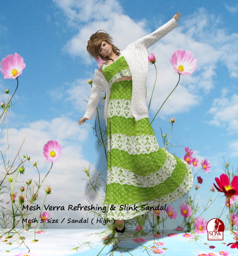 Y100-2 Mesh Verra Refreshing & Slink High Sandal Box