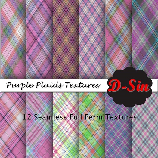 Purple Plaid Textures