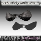 -*TF*- Black Leather Mini Top