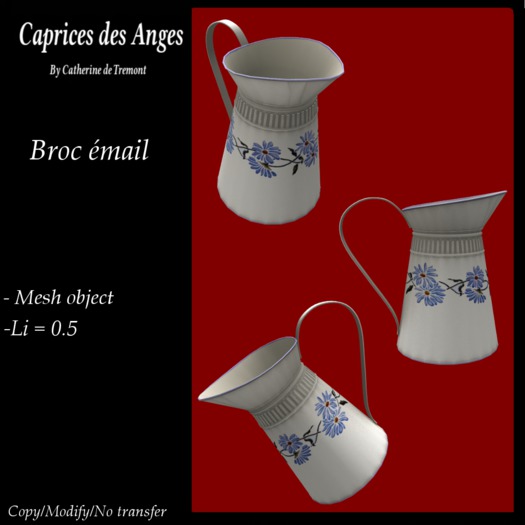 *CdT* Broc decoratif  email