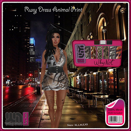 Why Not Ruxy Dress Animal Print
