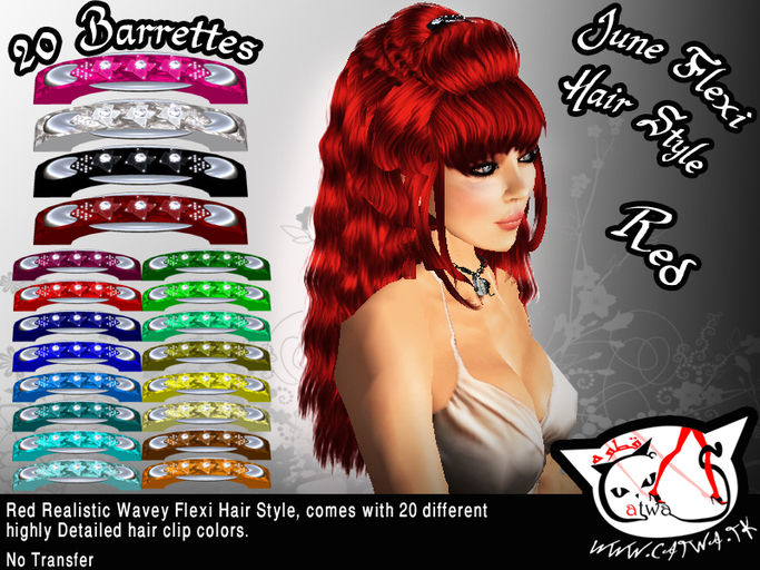 ^;^CaTwA^;^ June Hair style - Red 