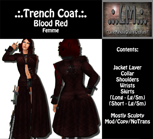 .:.LM.:.Trench Coat F Red