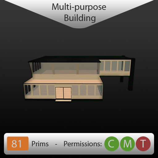 81 Prims - Multi-purpose Building (Copy & Modify)
