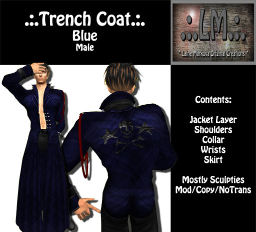 .:.LM.:.Trench Coat M Blu