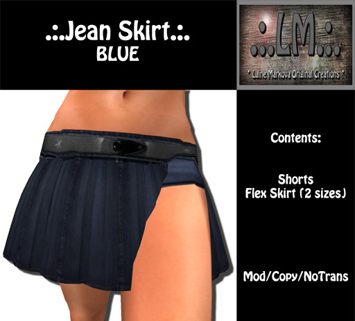 .:.LM.:.Jean Skirt - Blue