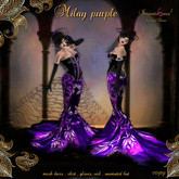 Milay dress - Purple flower caught in the web
