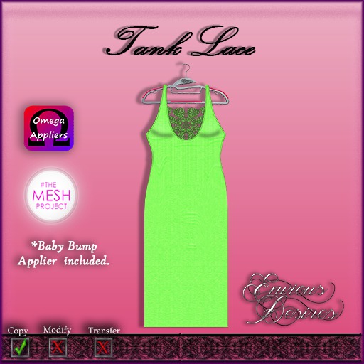 *E.D.* Tank Lace ~ Black