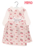 {Mimo} Cute Kiss Dress Pink