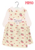 {Mimo} Cute Kiss Dress Yellow