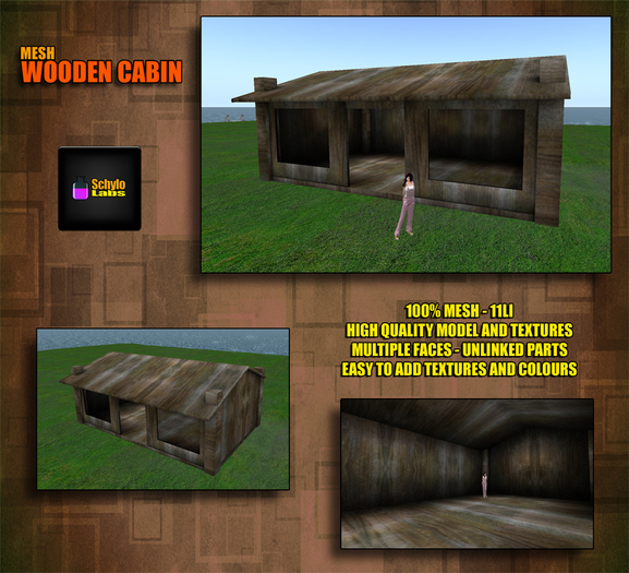 [SL]Mesh Wooden Cabin (boxed)