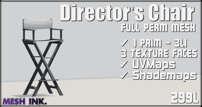 Director's Chair - Full Perm Mesh