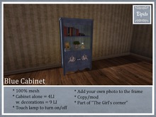 [ELPI] Cabinet Blue w. roses  - Boxed