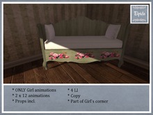 [ELPI] Daybed Green w. roses - Boxed