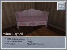 [ELPI] Daybed White w. roses - Boxed