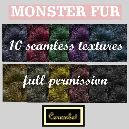 Halloween - monster fur textures pack