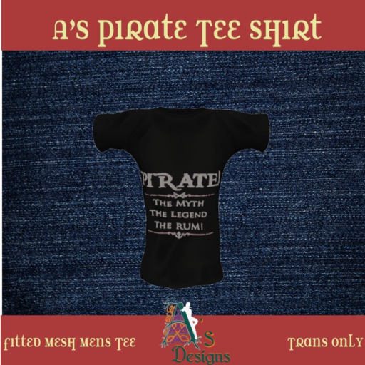 A's Pirate Tee Fitted