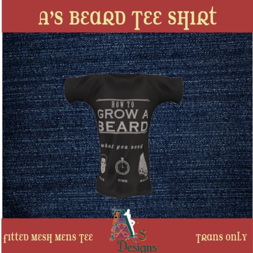 A's Beard Tee Fitted