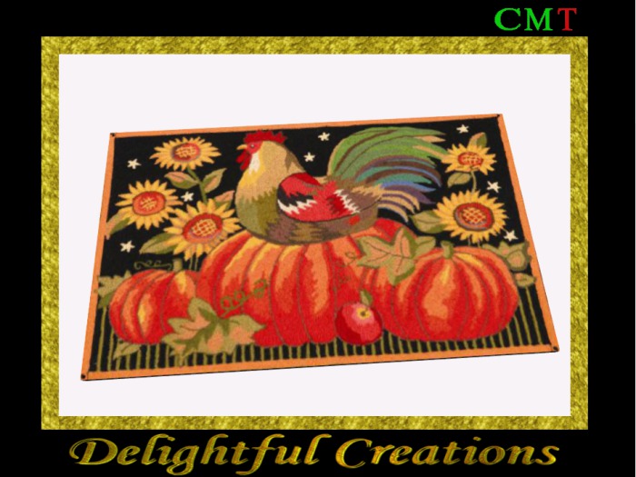 Pumpkin & Sunflowers Rug