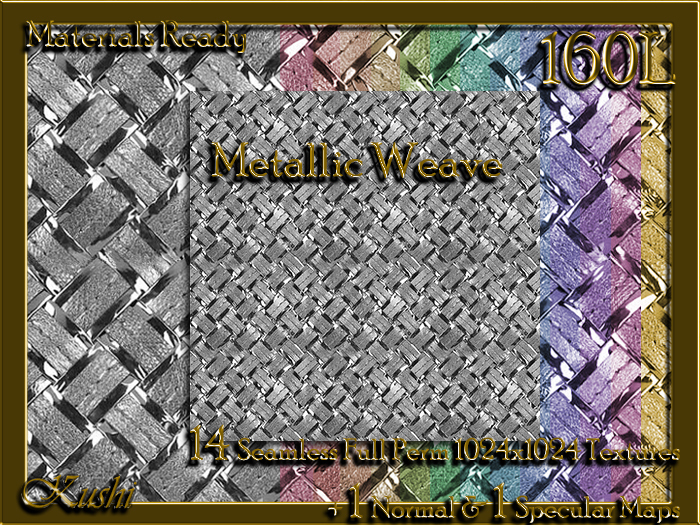 *Kushi* Wicker Weave Seamless Texture Pack