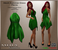 [MHIA] Flavia Mesh Summer Dress green