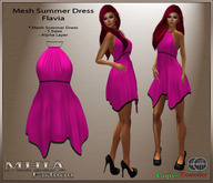[MHIA] Flavia Mesh Summer Dress pink