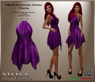 [MHIA] Flavia Mesh Summer Dress purple