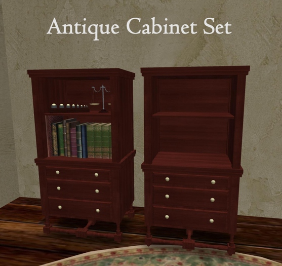 Antique Cabinet Set   (MESH)