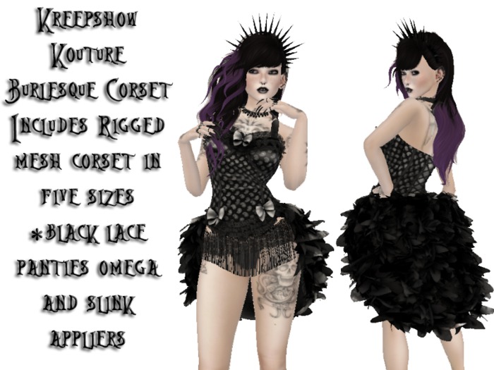 .:KK:. HUD Giver Burlesque Corset VIP Gift