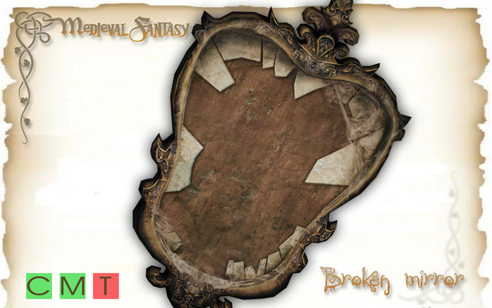[MF] Mesh broken antique mirror (boxed)