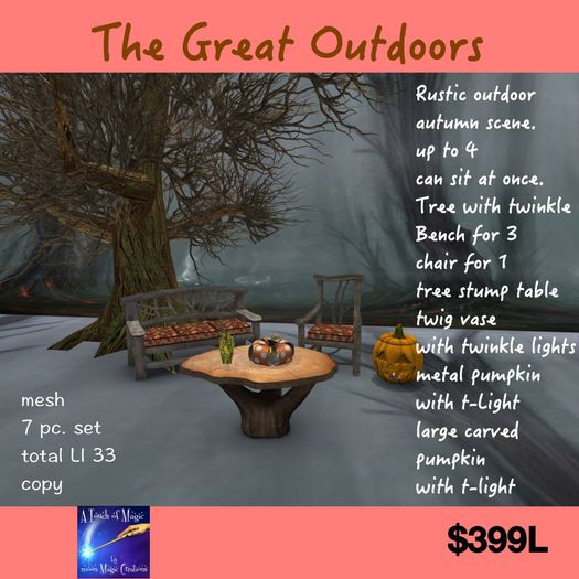 The Great Outdoors 7 pc. mesh set (crate)