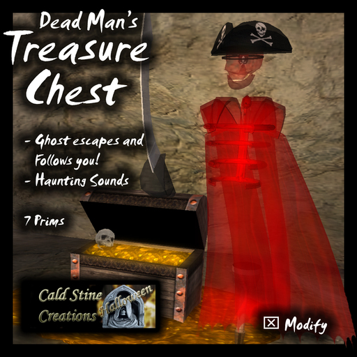 Dead Man's Treasure Chest (Halloween pirate ghost)