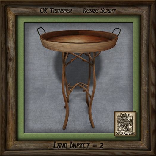 Natural Bliss Tray Table C