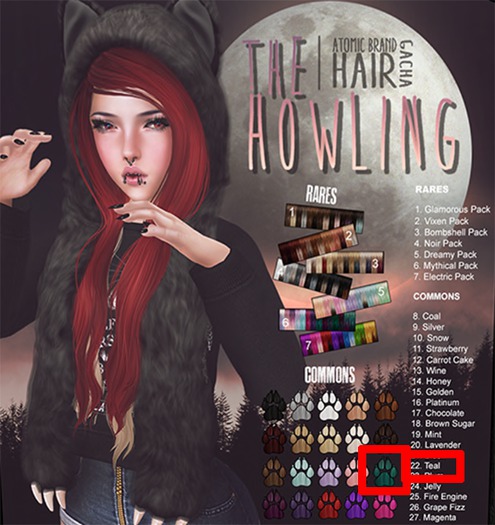 Hair Gacha // Howling // Teal