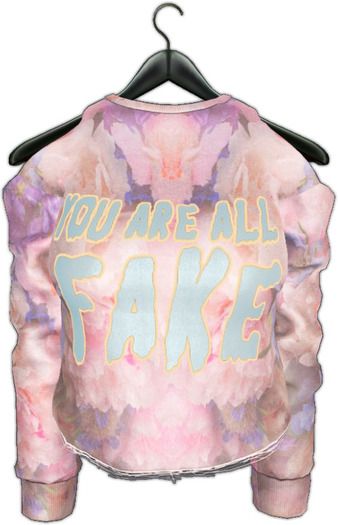 .:villena:. - crop sweatshirt fake