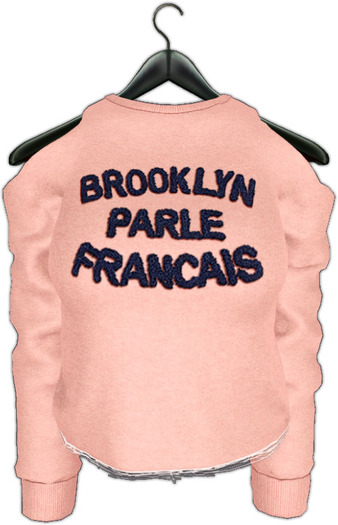 .:villena:. - crop sweatshirt peach
