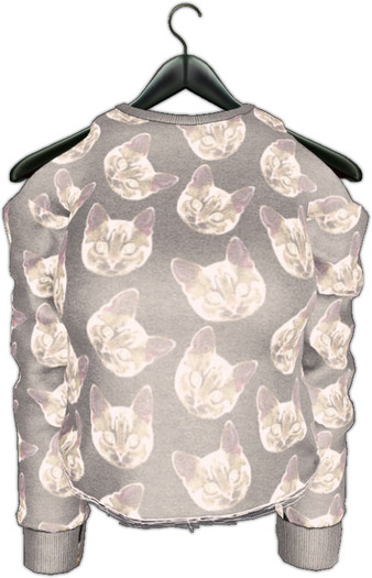 .:villena:. - crop sweatshirt cat invasion