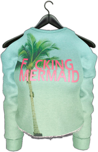 .:villena:. - crop sweatshirt mermaid