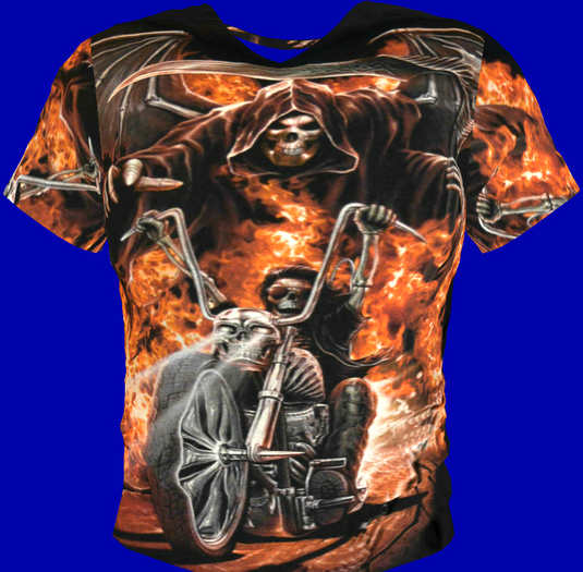Ghost Reaper Biker T-Shirt (Mesh)