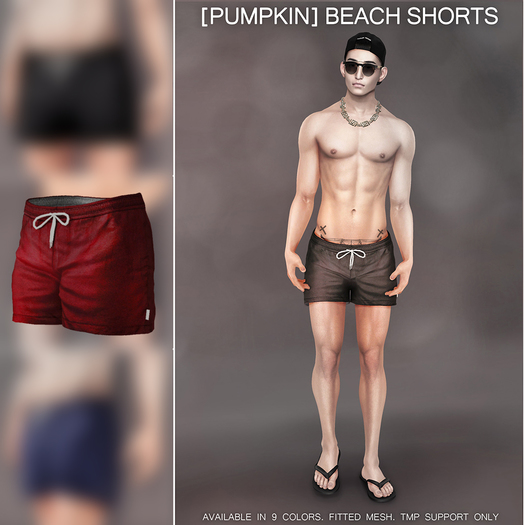 [Pumpkin]: TMP- Beach shorts: Grey- Demo