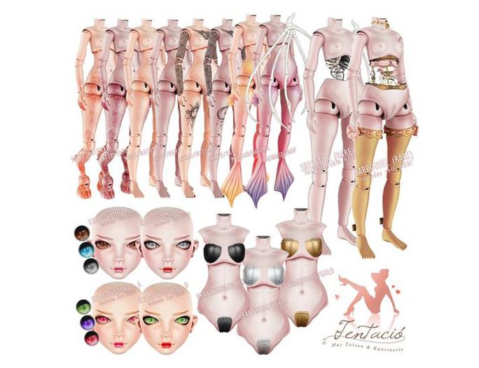 *Tentacio* Galatea Doll. Body Inked Vamp