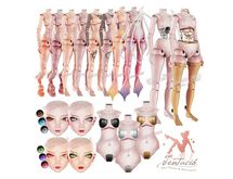 *Tentacio* Galatea Doll. Body Mermaid Natural