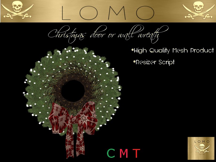 [ IBAN ] MESH CHRISTMAS WREATH STAR red white