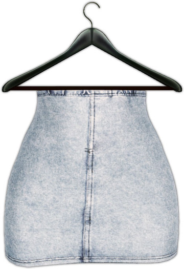 .:villena:. - denim skirt washed